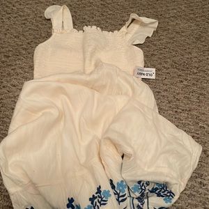 WHITE WITH BLUE FLOWERS DRESS . | BRAND NEW |